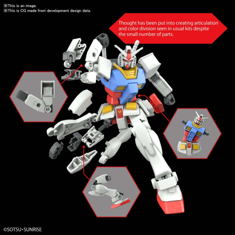 EG GUNDAM RX-78-2 1/144 MODEL KIT